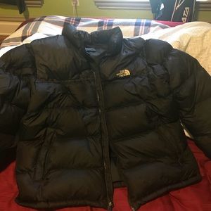 North Face XXL/TTG Black 700 Fill Nuptse Jacket